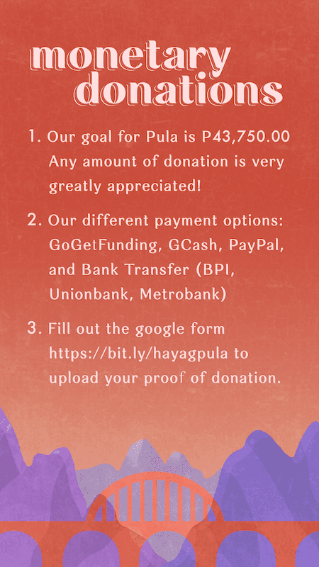 Pula Monetary Donations